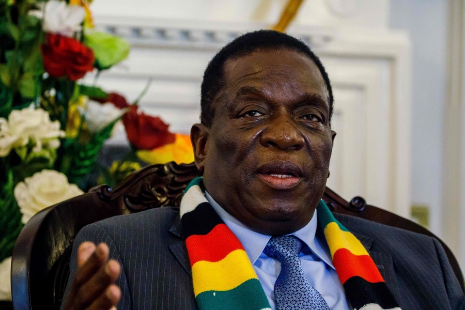 President Emmerson Mnangagwa van Zimbabwe 