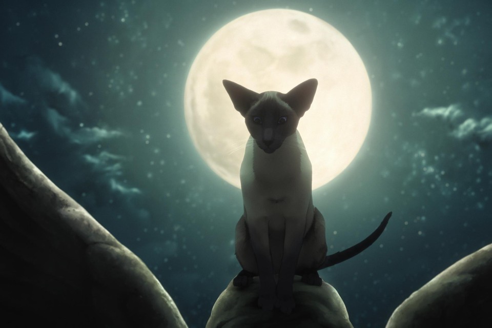 Morpheus wordt een kat in ‘A dream of a thousand cats’. 