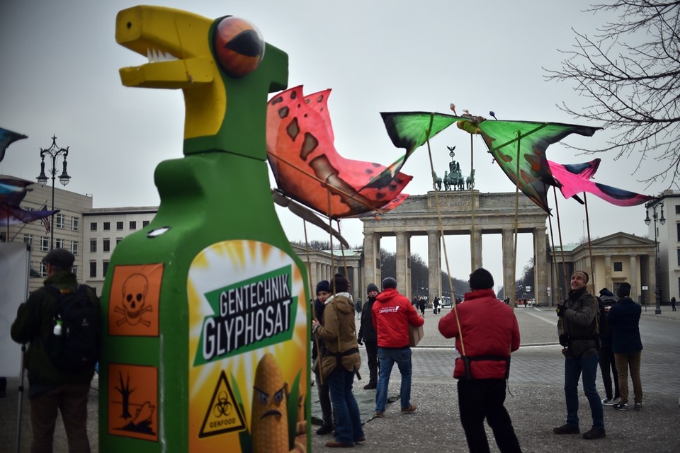 Duits protest tegen het gebruik van glyfosaat. 