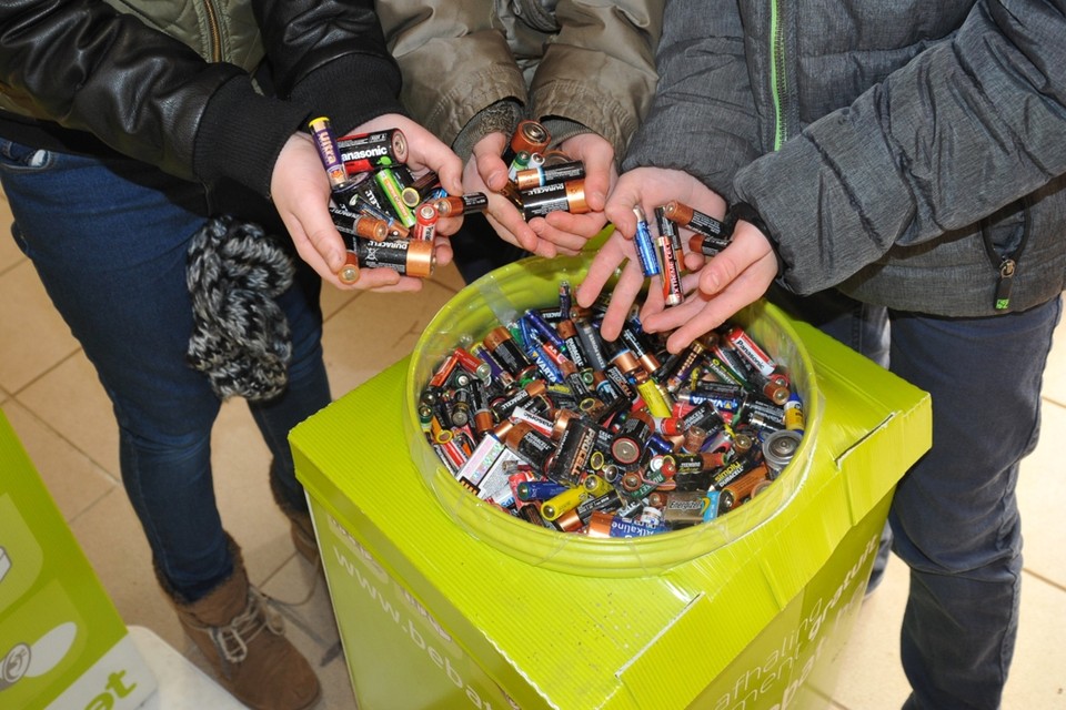 België telt 24.000 inzamelpunten voor lege batterijen. 