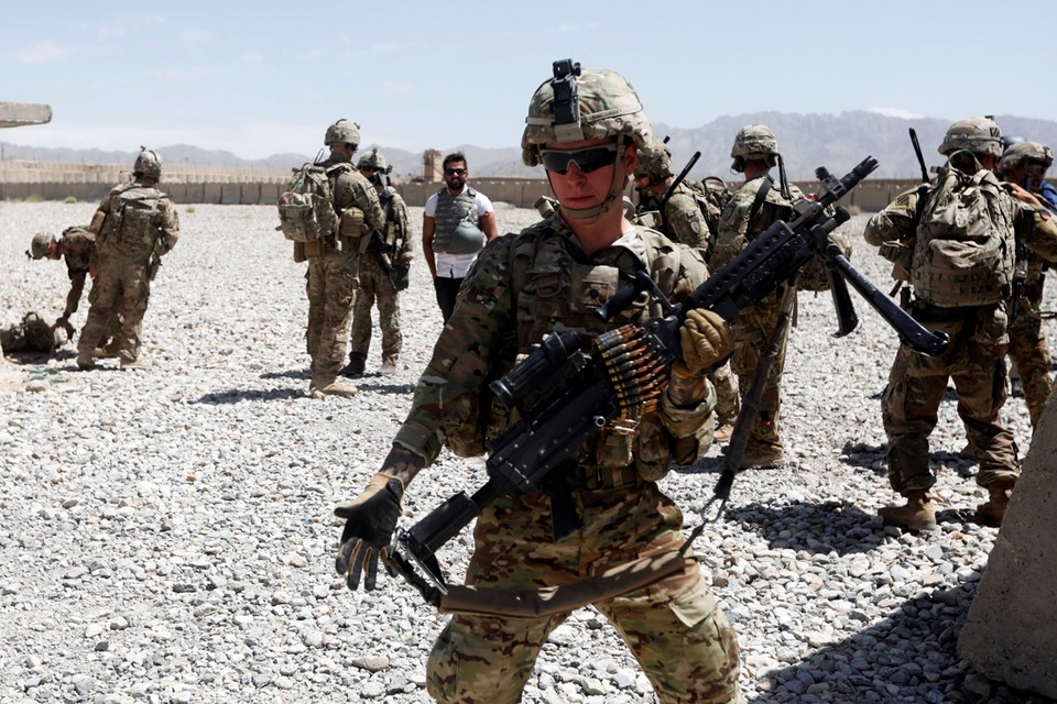 Amerikaanse soldaten in de Afghaanse provincie Logar. 