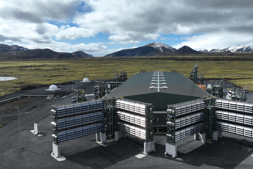 Mammoth, de nieuwe installatie die op IJsland CO₂ uit de lucht moet halen.