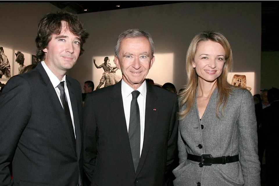 Bernard Arnault and his wife Hélène Arnault arriving in the