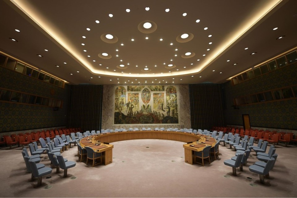 De VN-Veiligheidsraad in New York. 