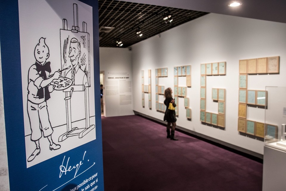 In het Parijse Grand Palais loopt momenteel een expo over Hergé 