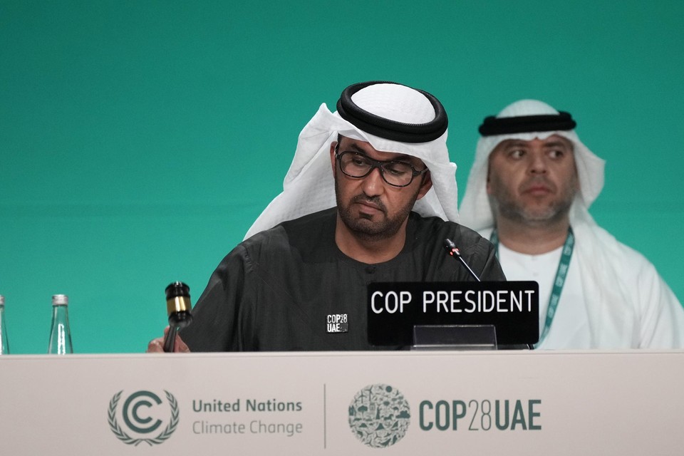 Voorzitter Al Jaber zit in de laatste rechte lijn van de klimaatconferentie in Dubai.