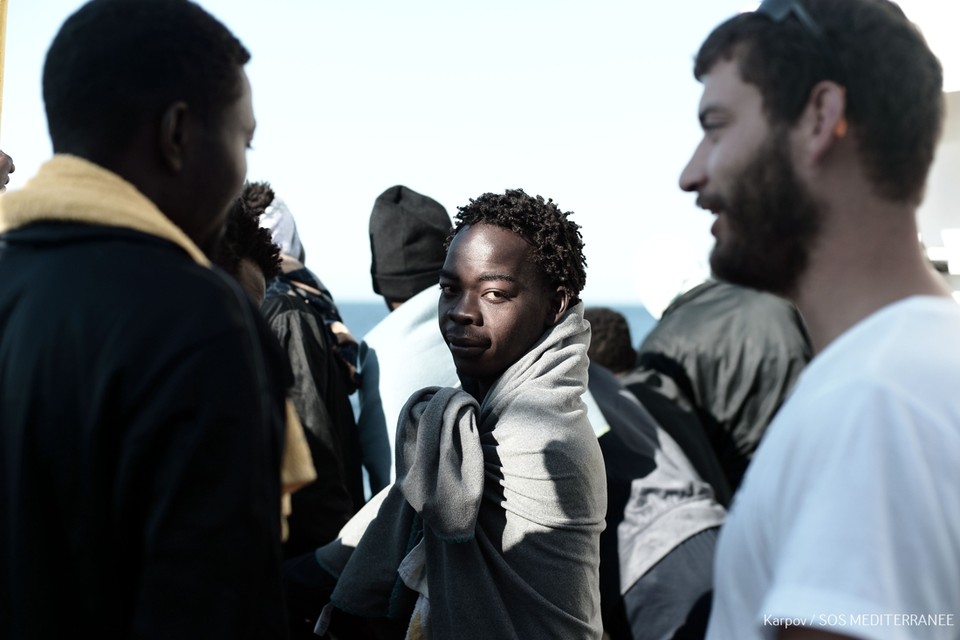 Aan boord van het vluchtelingenschip Aquarius (16 juni) 