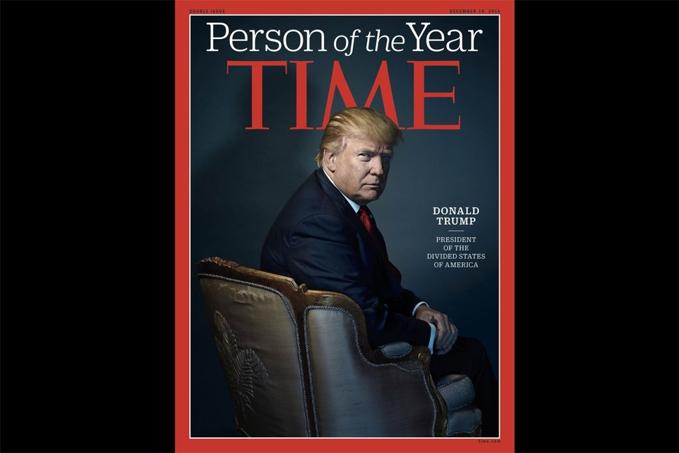 Trump was vorig jaar ‘Person of the year’ 