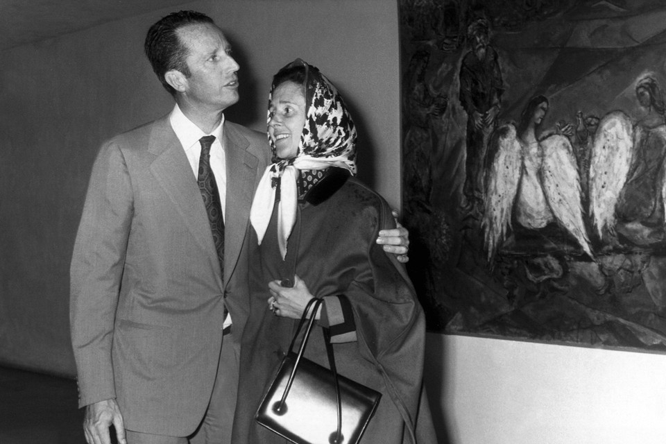 In het Chagalle-museum in Nice (1975).