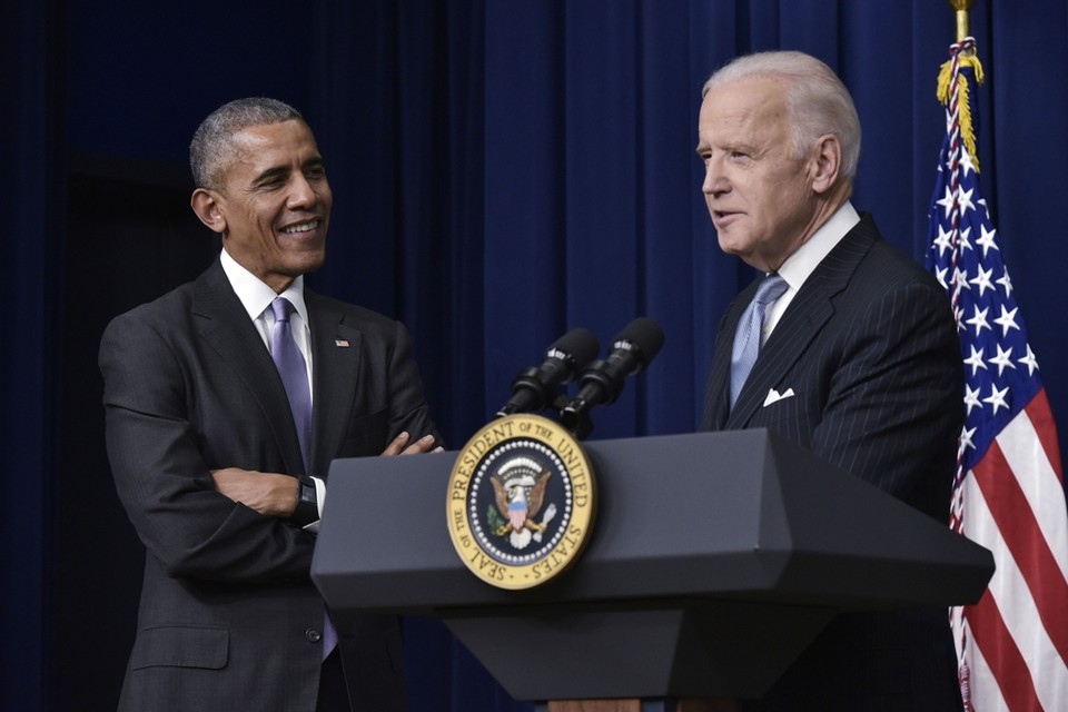 Barack Obama en Joe Biden (archiefbeeld) 