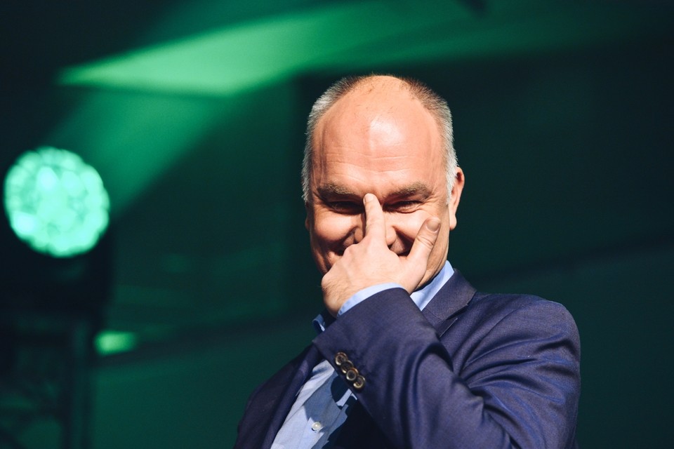 Groen-fractieleider Björn Rzoska doet een gooi naar het voorzitterschap van de partij. 