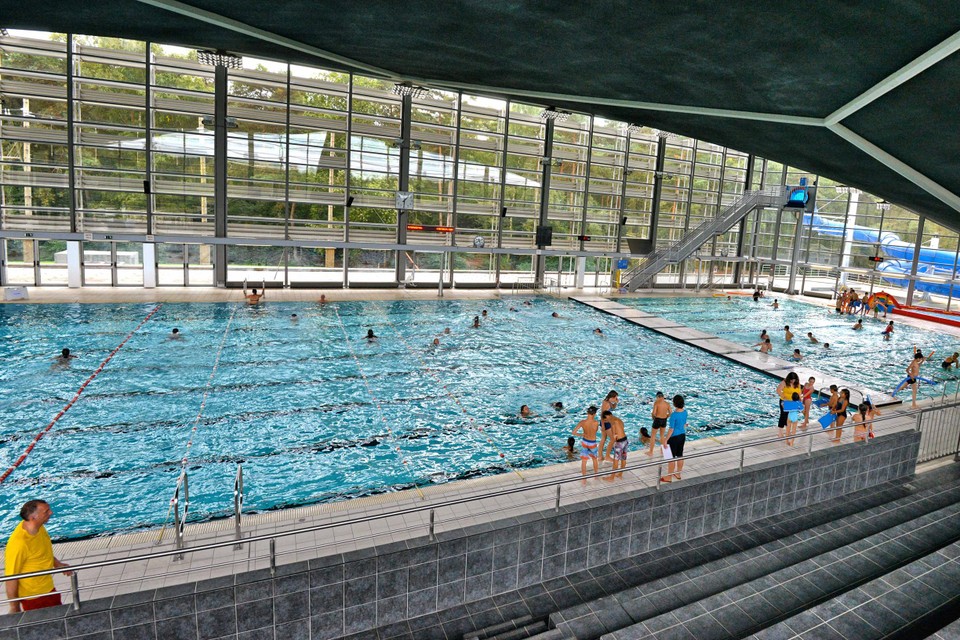 Het stedelijke sportcentrum in Genk, waar u vanaf nu op hete dagen nog net iets meer verkoeling kunt zoeken.  