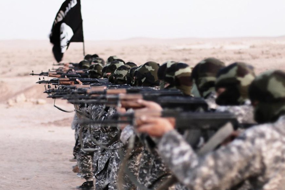 IS-strijders op een propagandafoto van terreurbeweging Islamitische Staat 