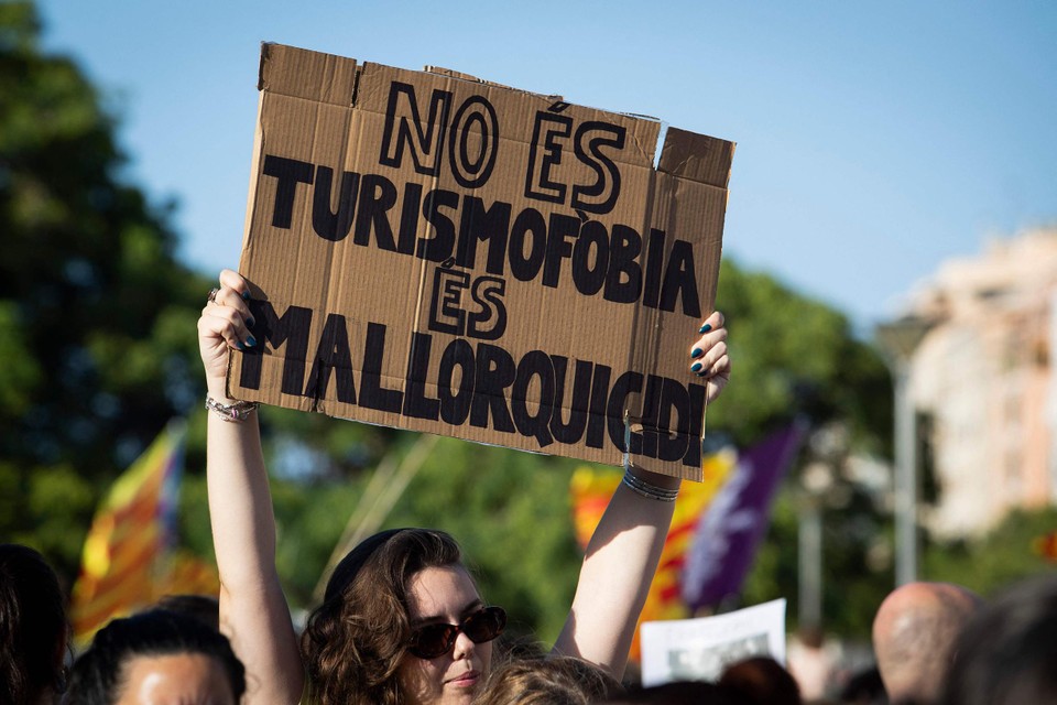 Massaal protest tegen toerisme op Mallorca