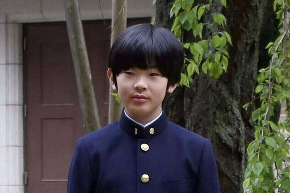 De twaalfjarige prins Hisahito.