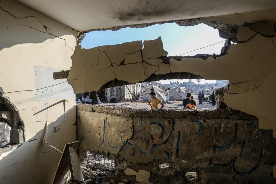 Scholen dienen als schuilplekken voor honderden tot duizenden Palestijnen (foto: Al-Awda).