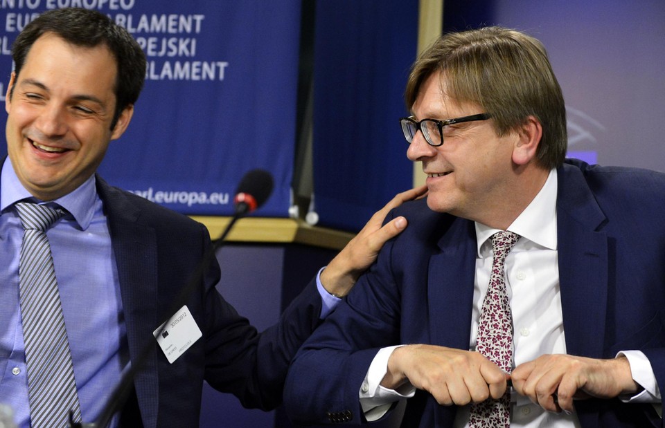 De Croo en Verhofstadt.