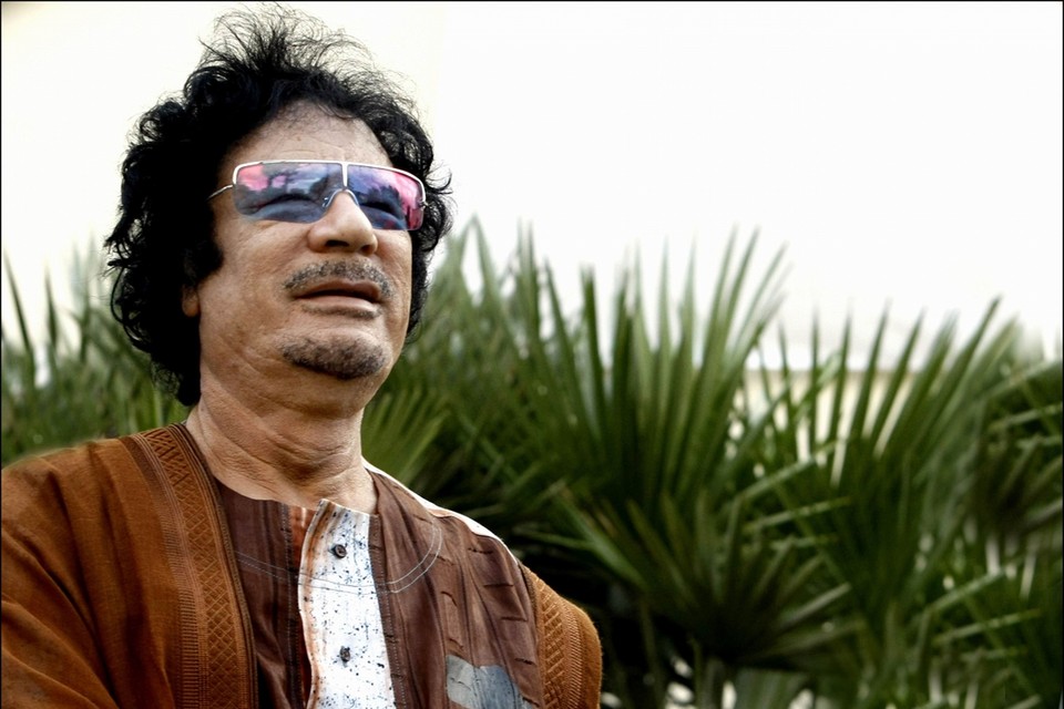 De voormalige Libische dictator Moammar Kadhafi. 