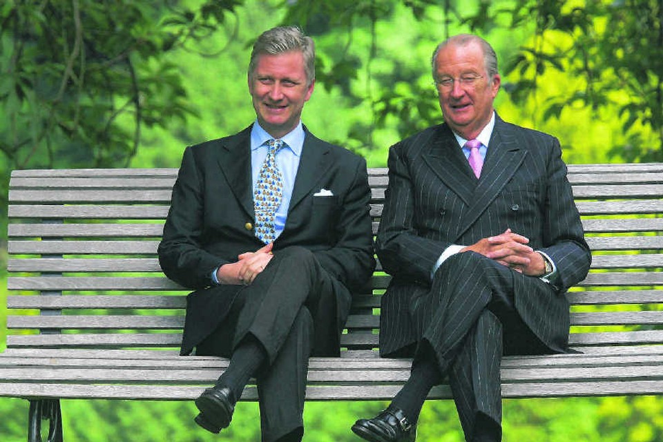 Prins Filip en koning Albert, 2008.Didier Lebrun/photo news