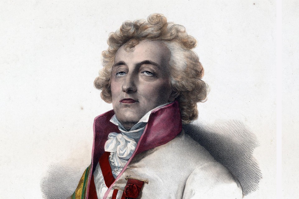 Portret van prins Charles Joseph de Ligne, door Henri Grevedon.