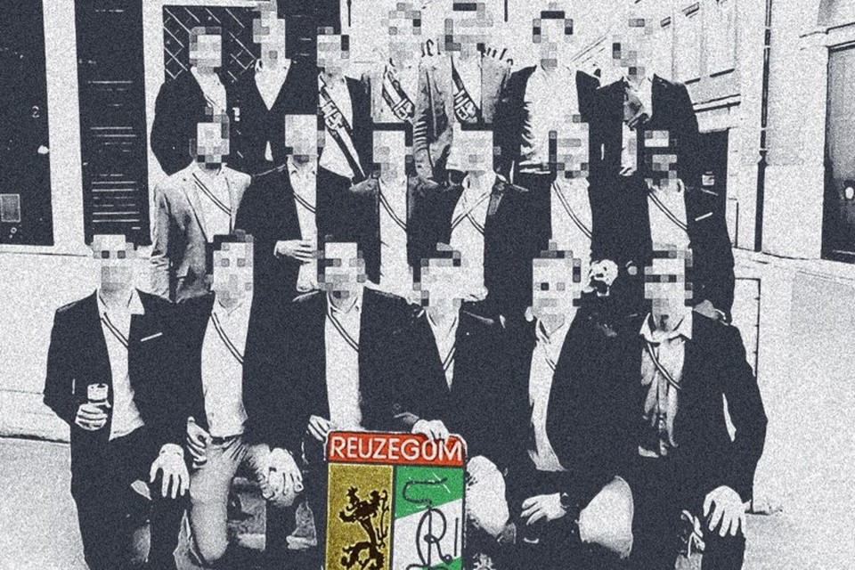 Het schild van Reuzegom, een studentenclub met een slechte reputatie rr