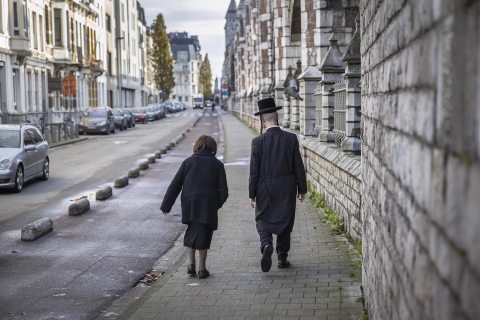 De Joodse wijk in Antwerpen.
