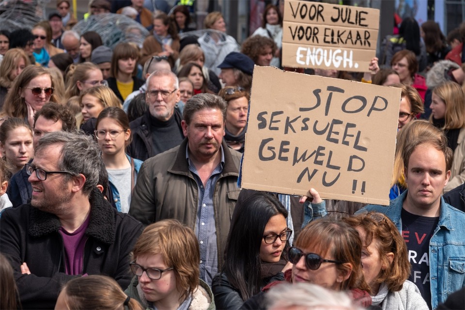 Vorige zondag kwamen 15.000 mensen op straat tegen seksueel geweld naar aanleiding van de moord op Julie Van Espen. 