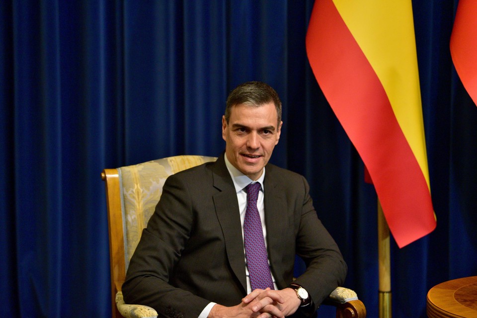 De Spaanse premier Pedro Sánchez.