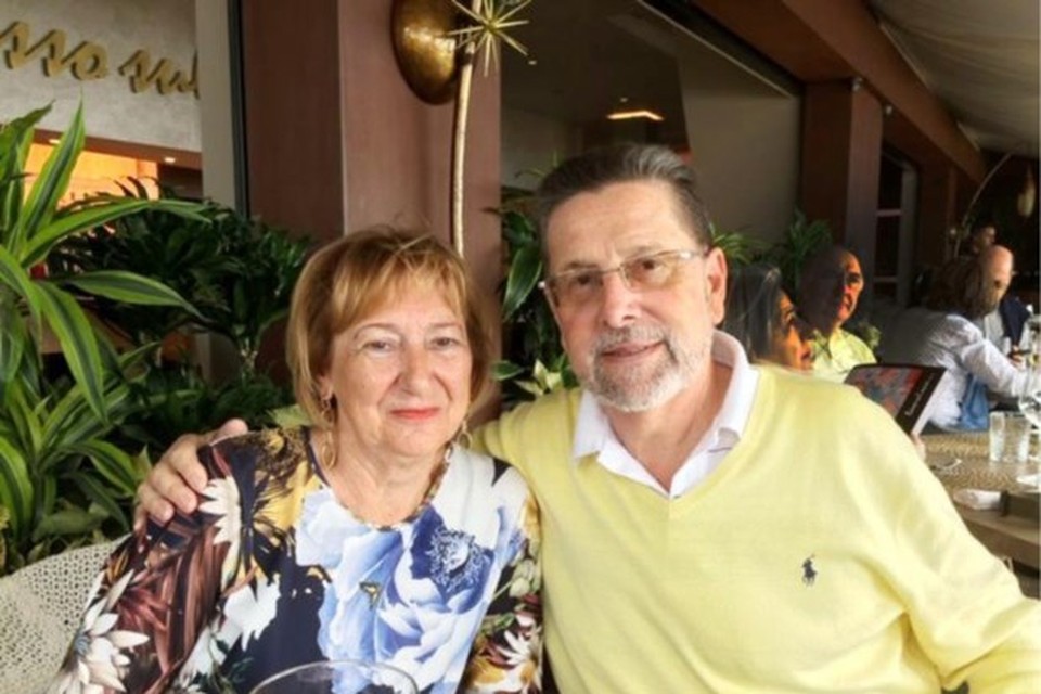 Jos Buyck en zijn echtgenote Nic Callens in Tenerife. 