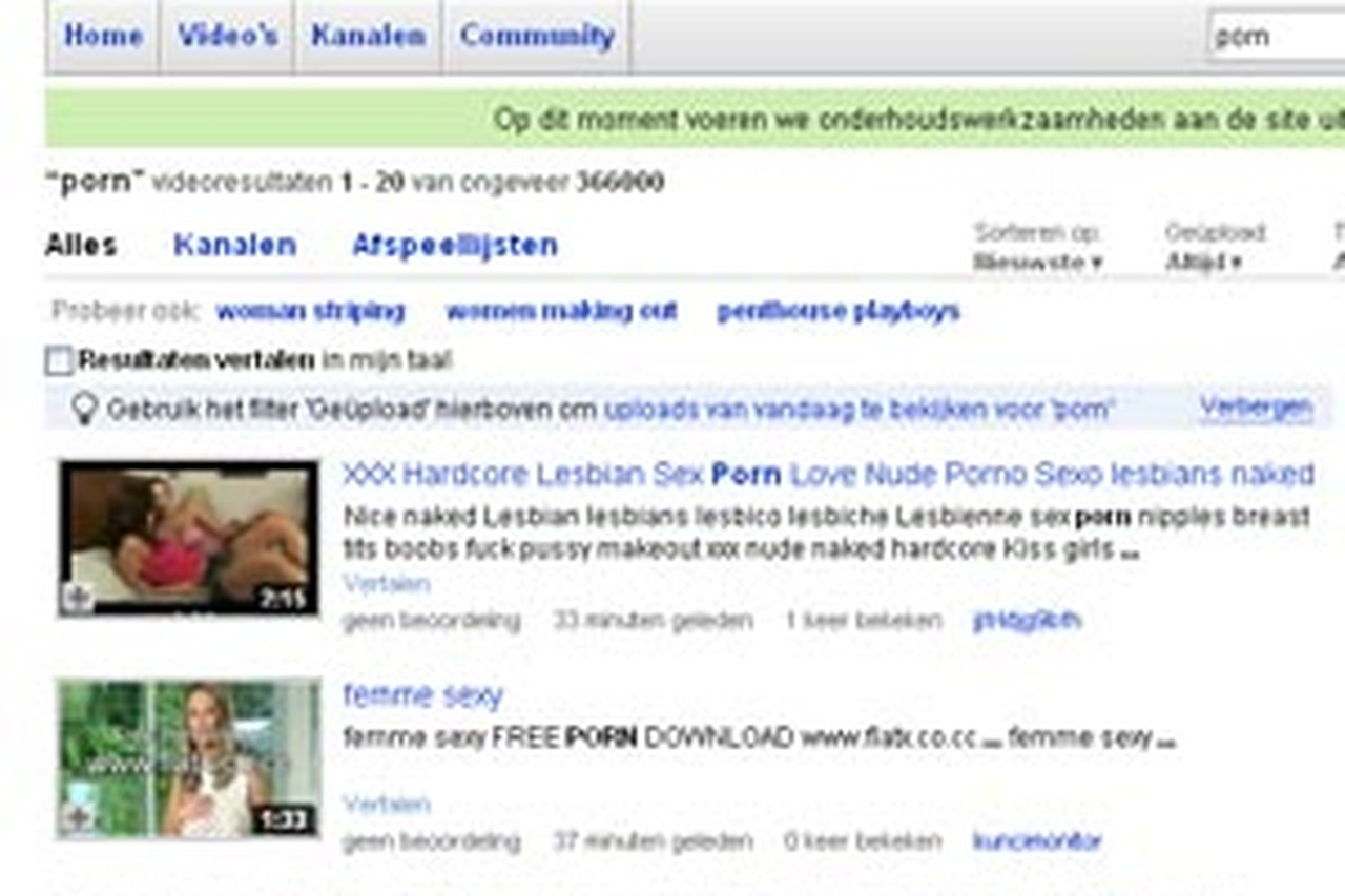 Saxyfreeporn - YouTube overspoeld door porno | De Standaard Mobile