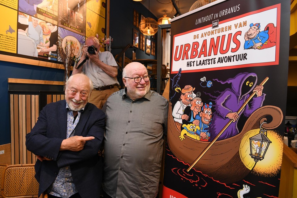  Urbanus en tekenaar Willy Linthout. 
