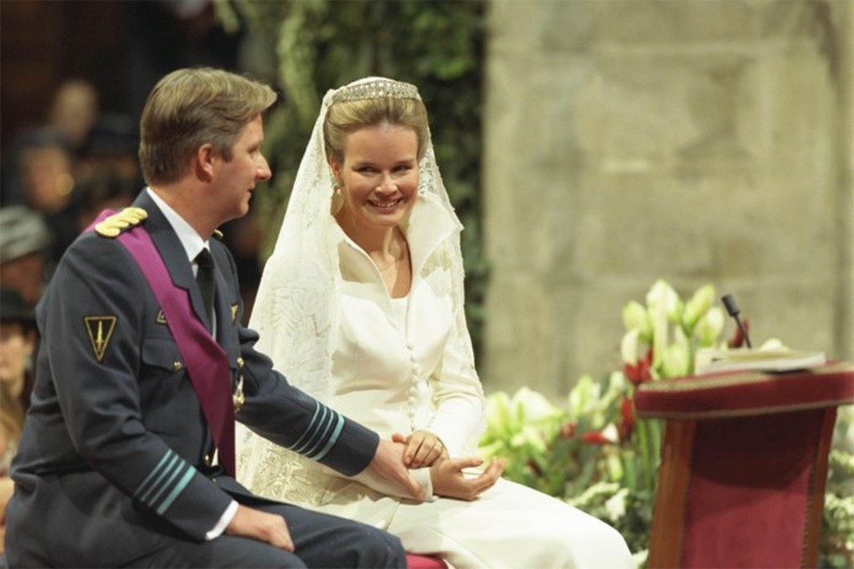 De toenmalige prins Filip trouwde met Mathilde d’Udekem d’Acoz in 1999.