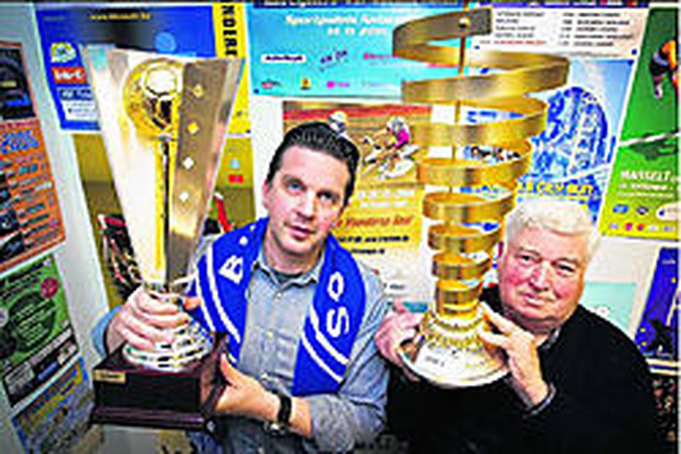 Koen Derouck en Etienne Drieghe: 'Onze kleinste trofee is 10 centimeter groot, de grootste 2,5 meter.'ddg