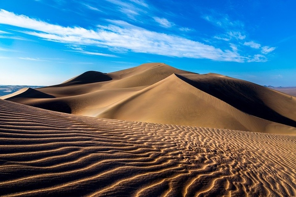 De Lut-woestijn in Iran herbergt enkele van de meest adembenemende duinen wereldwijd.