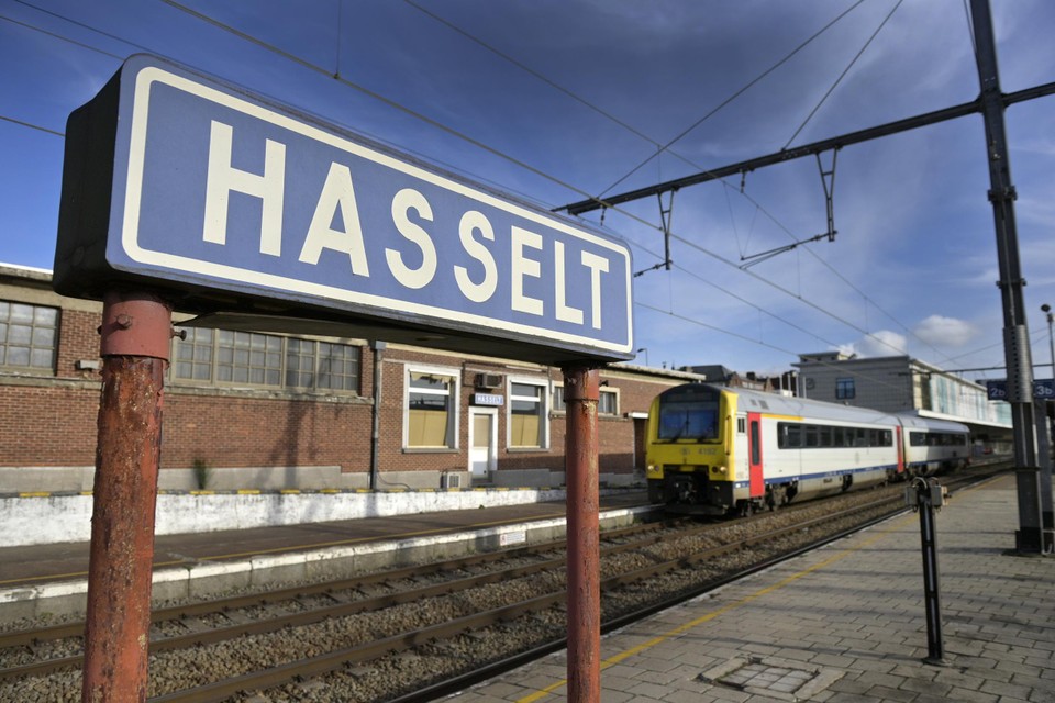 De vier werden opgepakt aan het station in Hasselt.