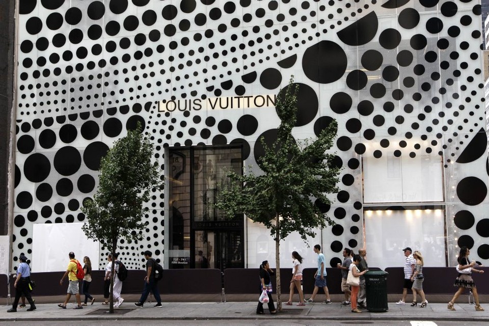 Louis Vuitton x Kusama Yayoi-sjaal pompoendoek leo-stijl -  Nederland