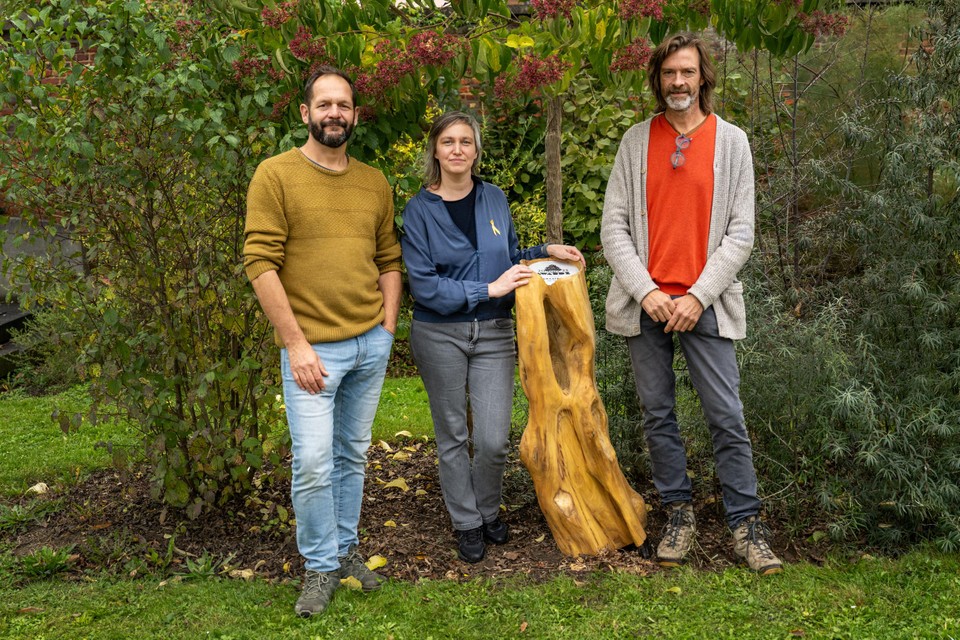 Joeri Steeno, Bieke Verlinden en Roel Van Roosbroeck.