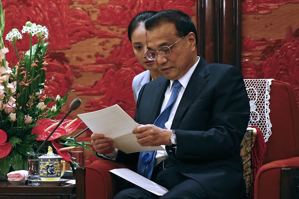 Chinees premier Li Keqiang. 