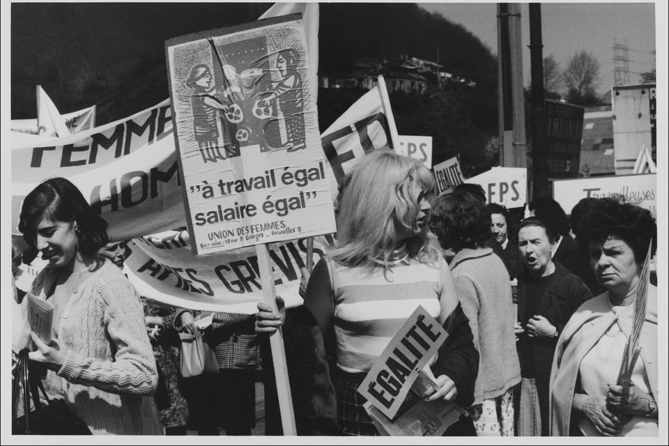 In 1966 staakten de vrouwen in België voor gelijk loon voor gelijk werk. 