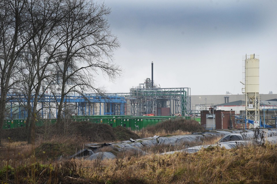 De 3M-fabriek in Zwijndrecht. 