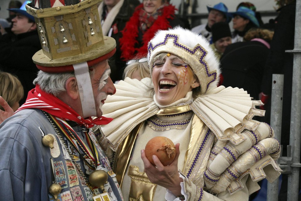 Ilse Uyttersprot in haar beste dagen: als burgemeester van Aalst tijdens carnaval 2012.