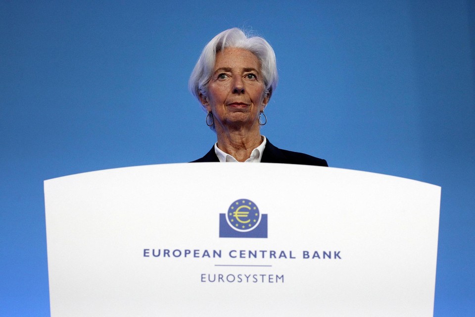 Het is uitkijken naar de persconferentie van ECB-voorzitter Christine Lagarde. 
