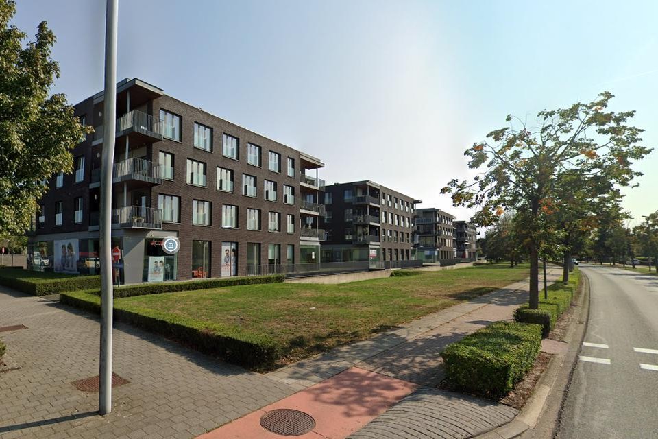 Op de bewuste grond staan intussen vier appartementsblokken. — © Google Maps