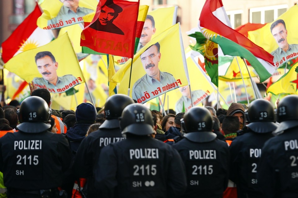 Pro-Koerdische betoging in Keulen