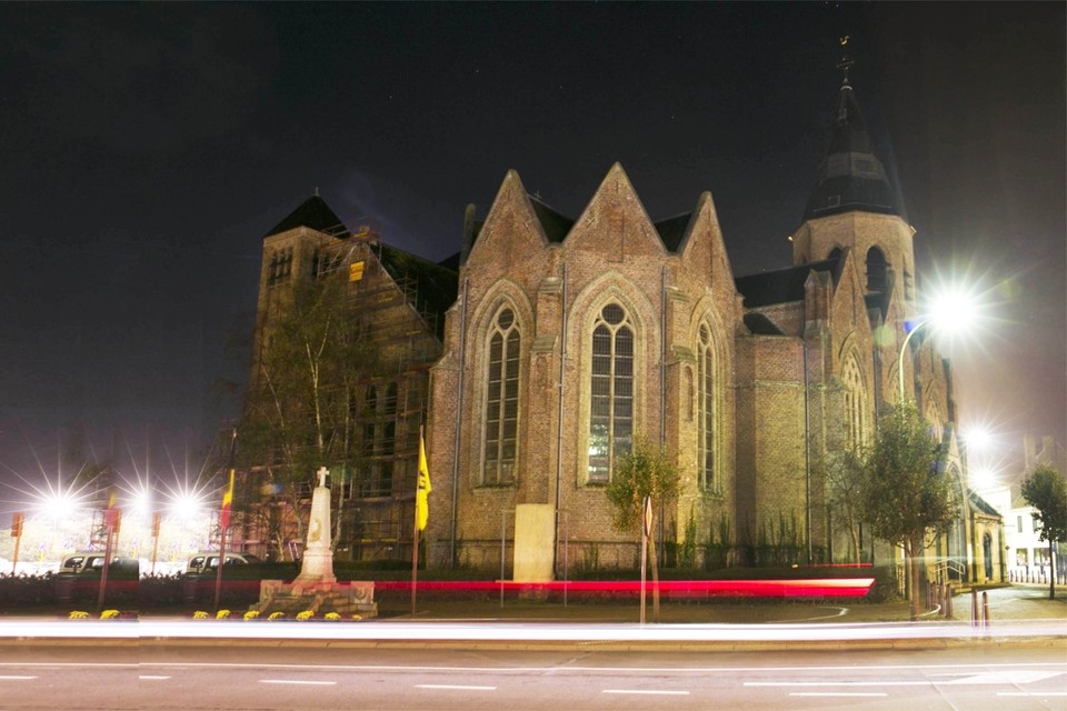 De Sint Wiillibroduskerk in Middelkerke. 