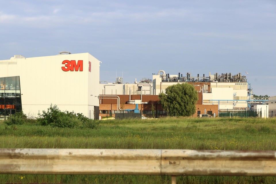 De fabriek van 3M in Zwijndrecht 