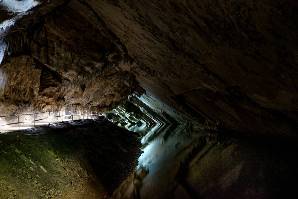 De grotten van Han zijn het werk van De Lesse. 