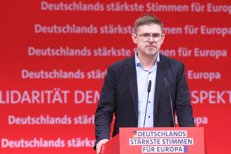 Matthias Ecke op het SPD-congres in januari van dit jaar.