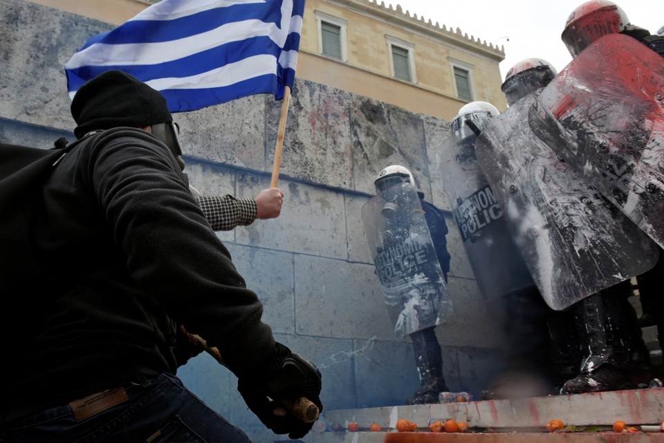 Protest in Athene 