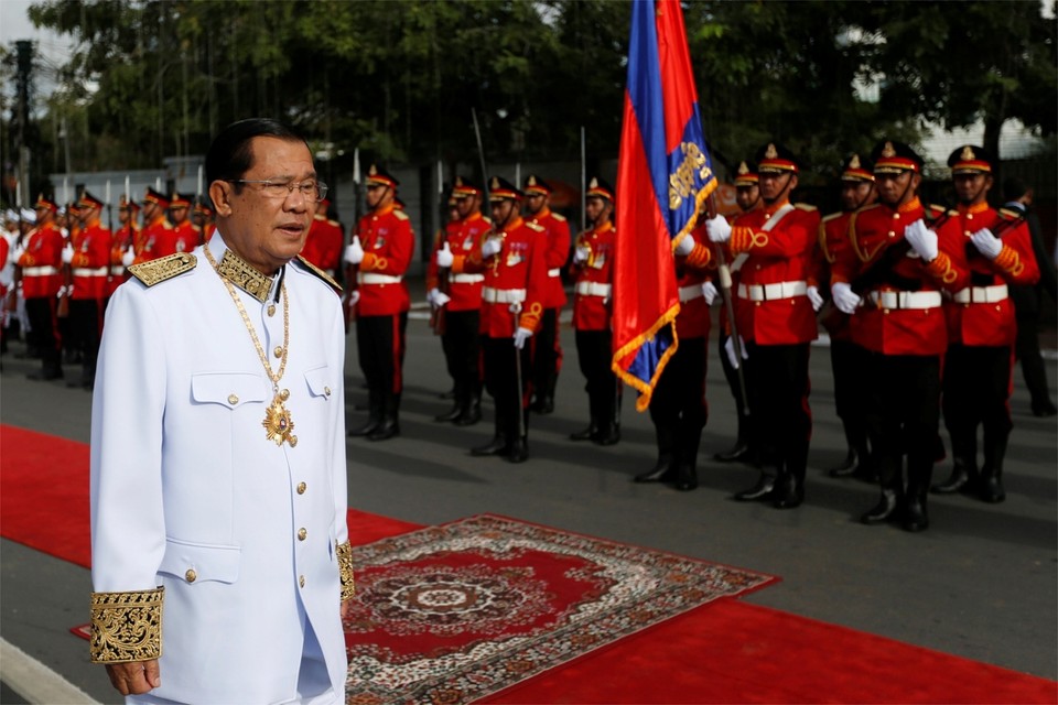 Premier Hun Sen wil de verkiezingen van volgend jaar graag winnen. 
